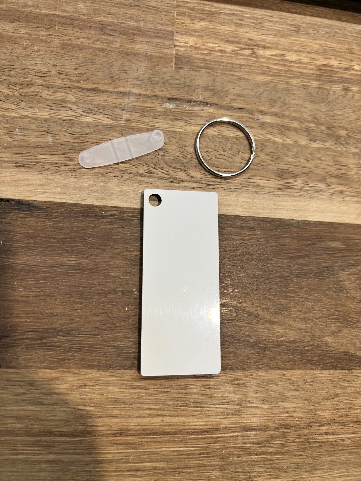 MDF sublimation long rectangle keychain