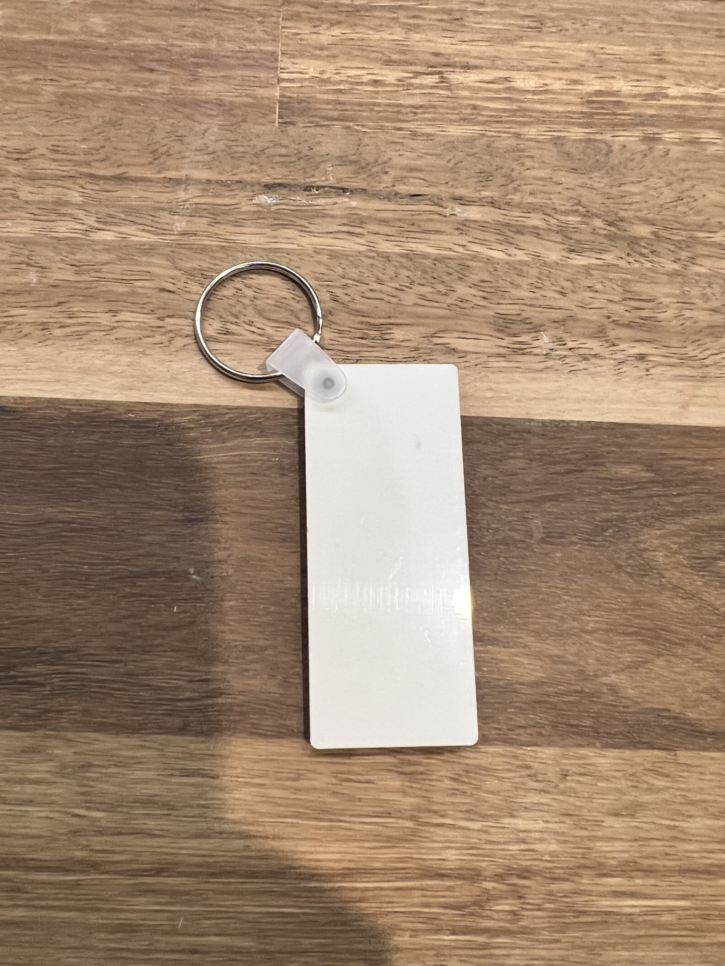 MDF sublimation long rectangle keychain